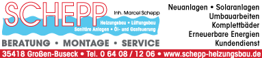 Logo HEIZUNGSBAU SCHEPP Kundendienstmonteur*in Sanitär-, Heizung- und Klimatechnik