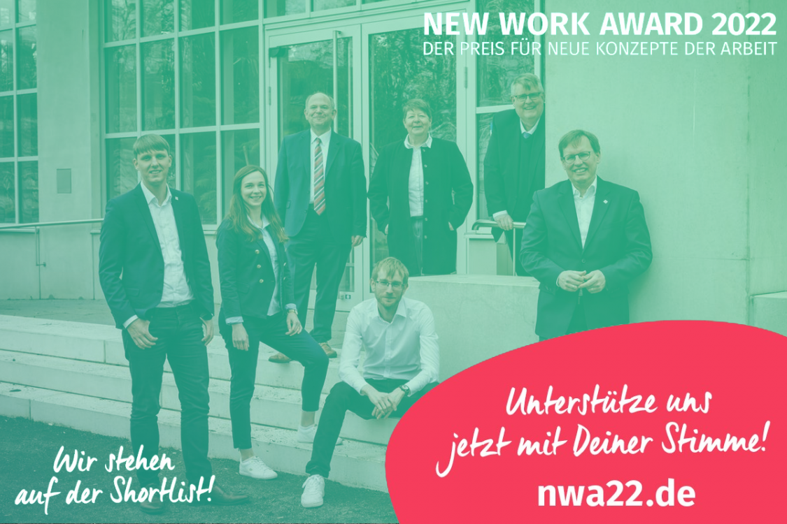 Regionalmanagement Mittelhessen beim NEW WORK Award 2022